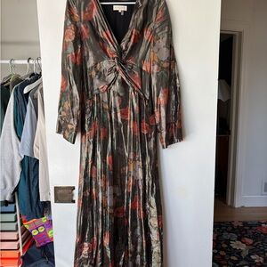 Floral Velvet Knot Dress